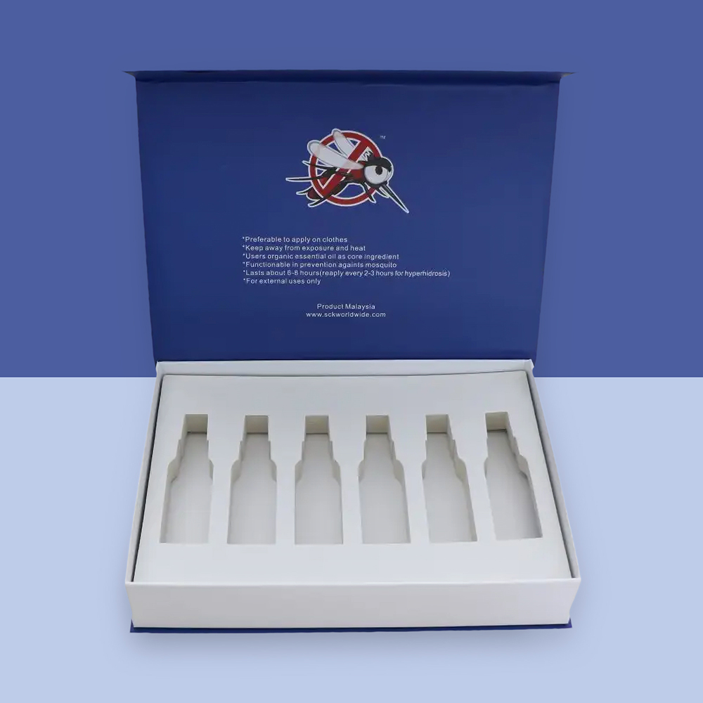 Custom packaging boxes with foam inserts and logo