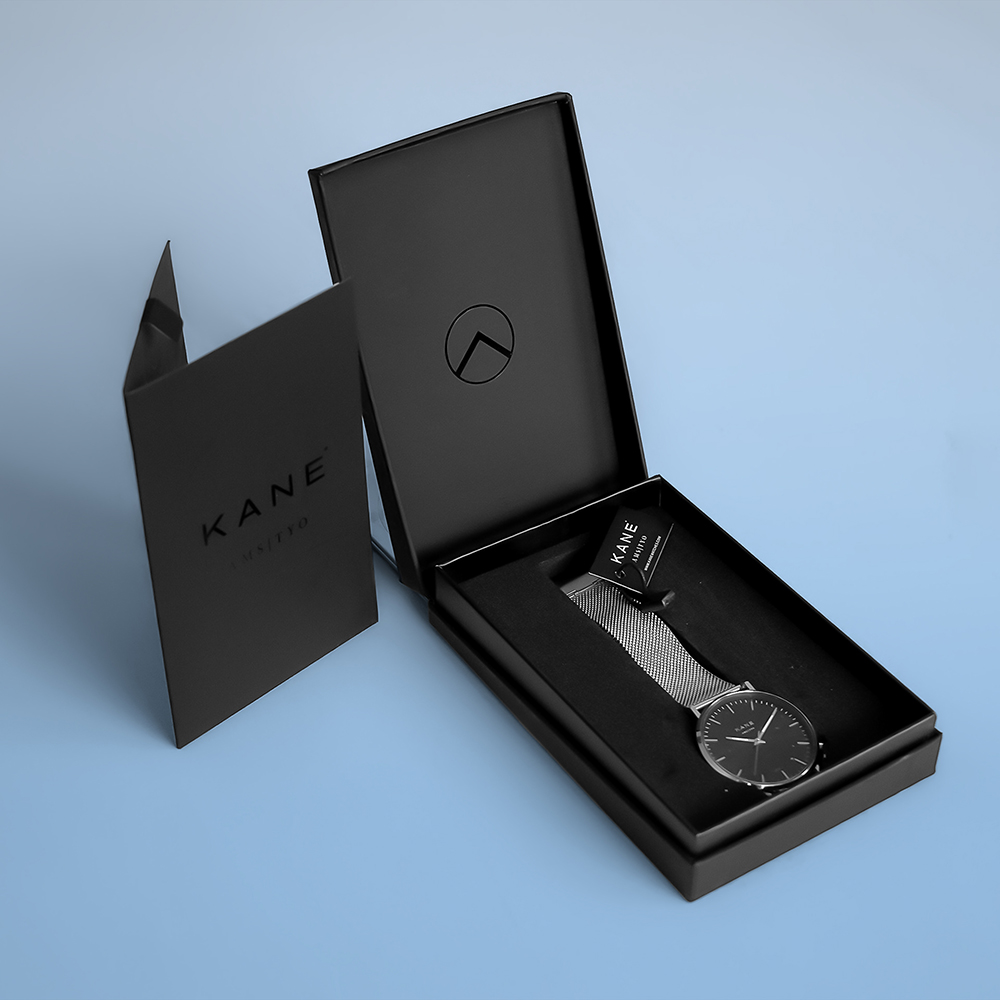 Custom wrist watch boxes with logo and branding