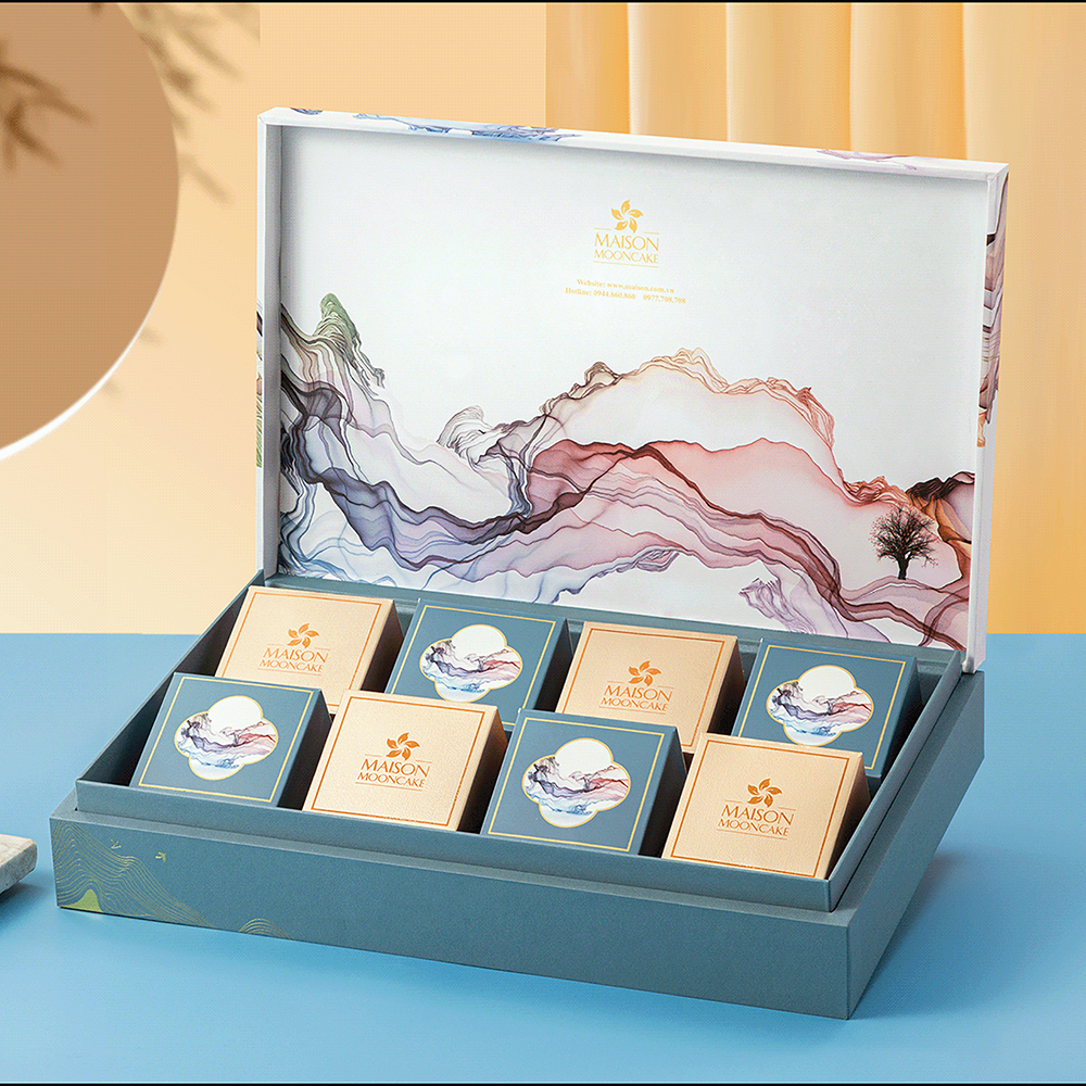 Printed custom shaped rigid packaging boxes