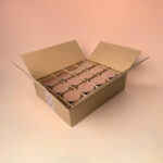 Custom corrugated candle boxes with printed branding for ecommerce delivery and bulk distribution