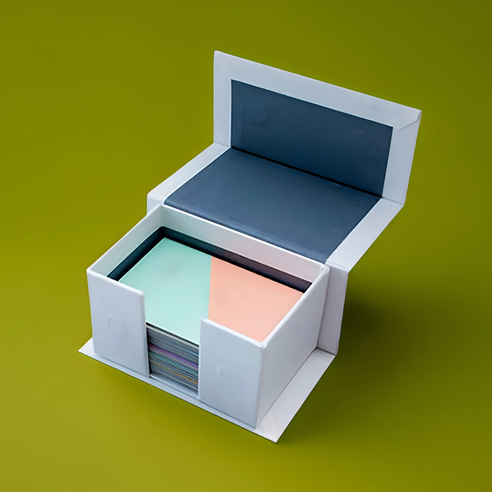 Stylish white rigid box suitable for gift packaging and product storage