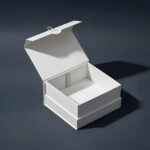 Stylish white rigid box suitable for gift packaging and product storage