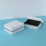 Stylish white rigid box suitable for gift packaging and product storage