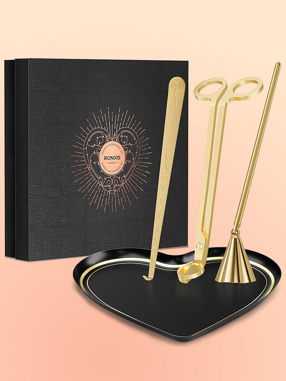 Custom candle accessories boxes wholesale in the UK with premium printed packaging for wick trimmers, snuffers and gift sets