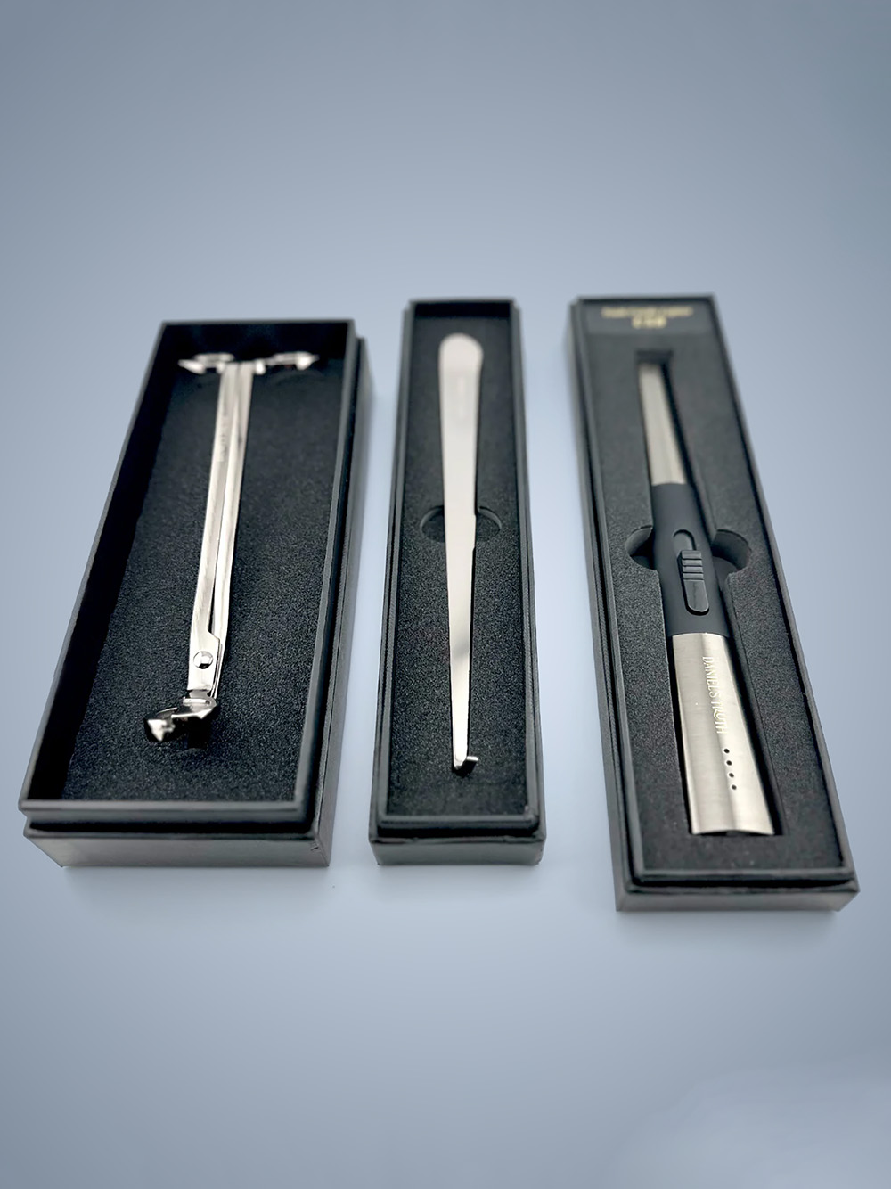 Custom candle accessories boxes wholesale in the UK with premium printed packaging for wick trimmers, snuffers and gift sets