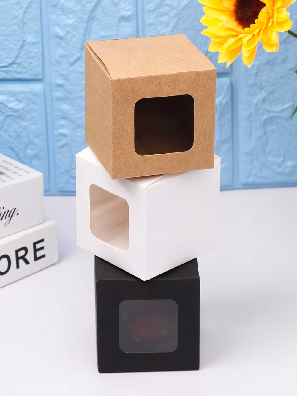 Custom candle boxes with window wholesale in the UK made from rigid or cardboard packaging to showcase jar and glass candles