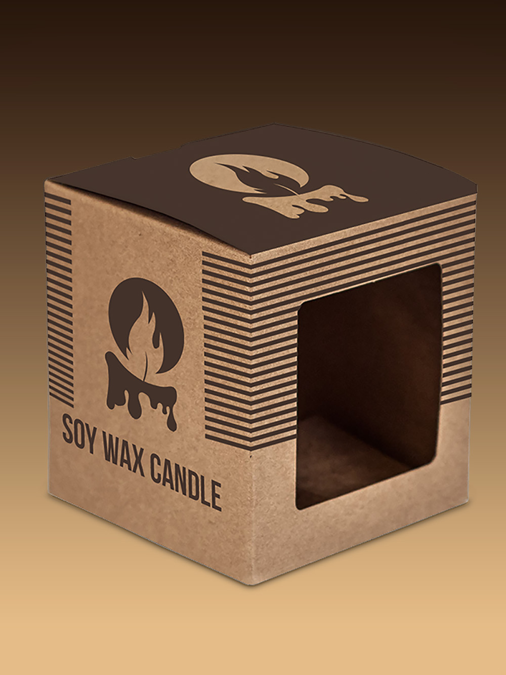 Custom candle boxes with window wholesale in the UK made from rigid or cardboard packaging to showcase jar and glass candles