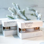 Custom scented candle gift box sets with logo printing for premium home fragrance brands