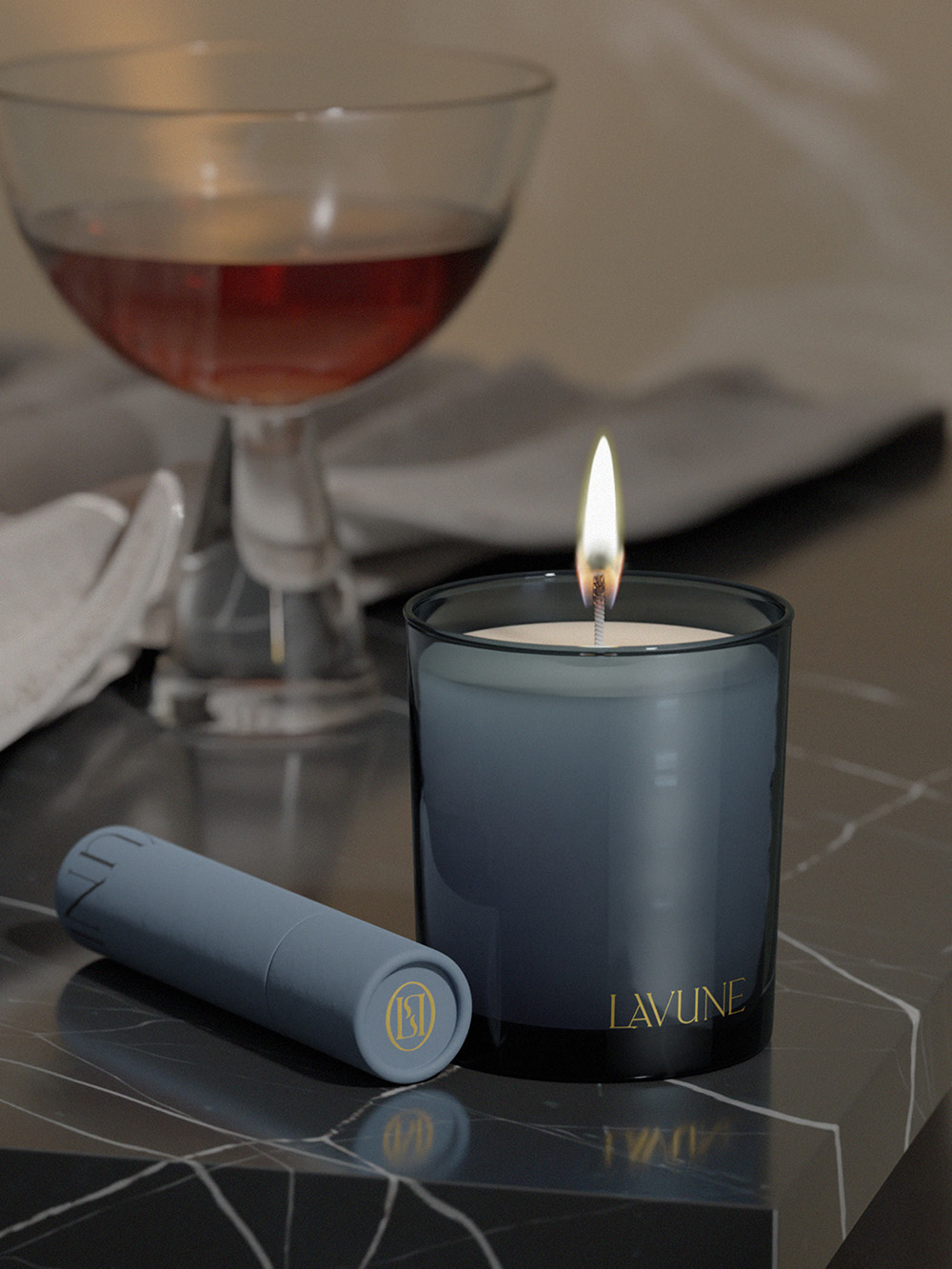 Custom candle labels UK wholesale with bespoke printed logo and fragrance names for jar candles