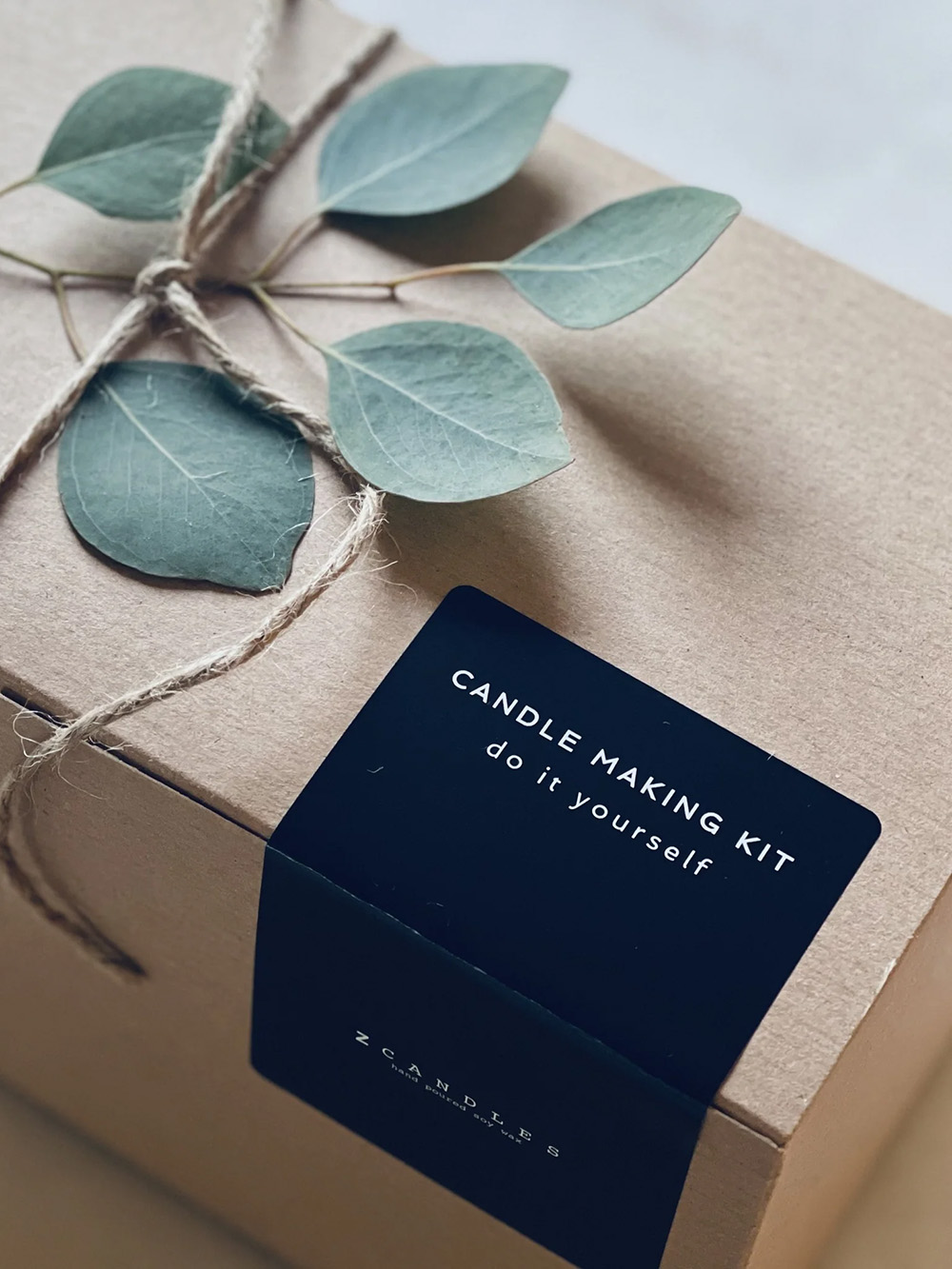 Custom candle making kit boxes UK manufacturer with printed logo and protective inserts for DIY candle kits