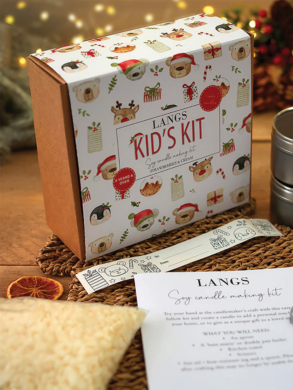 Custom candle making kit boxes UK manufacturer with printed logo and protective inserts for DIY candle kits