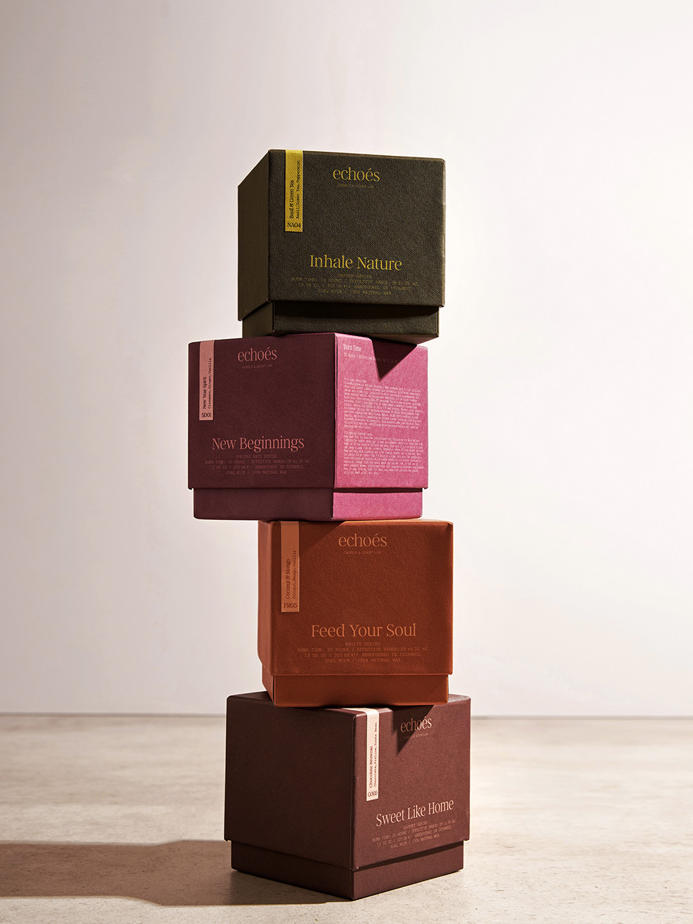 Wholesale candle tray and sleeve boxes with foil stamping and embossing for premium collections