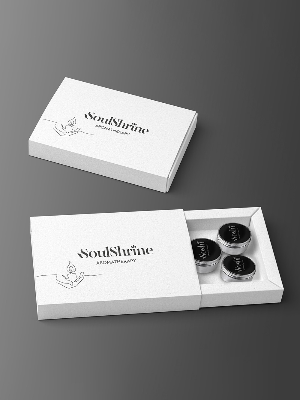 Wholesale candle tray and sleeve boxes with foil stamping and embossing for premium collections