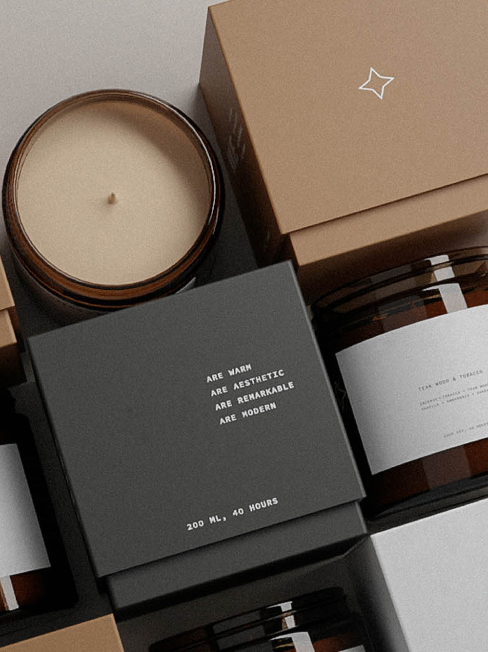 High end rigid candle packaging boxes wholesale for luxury home fragrance brands in the UK