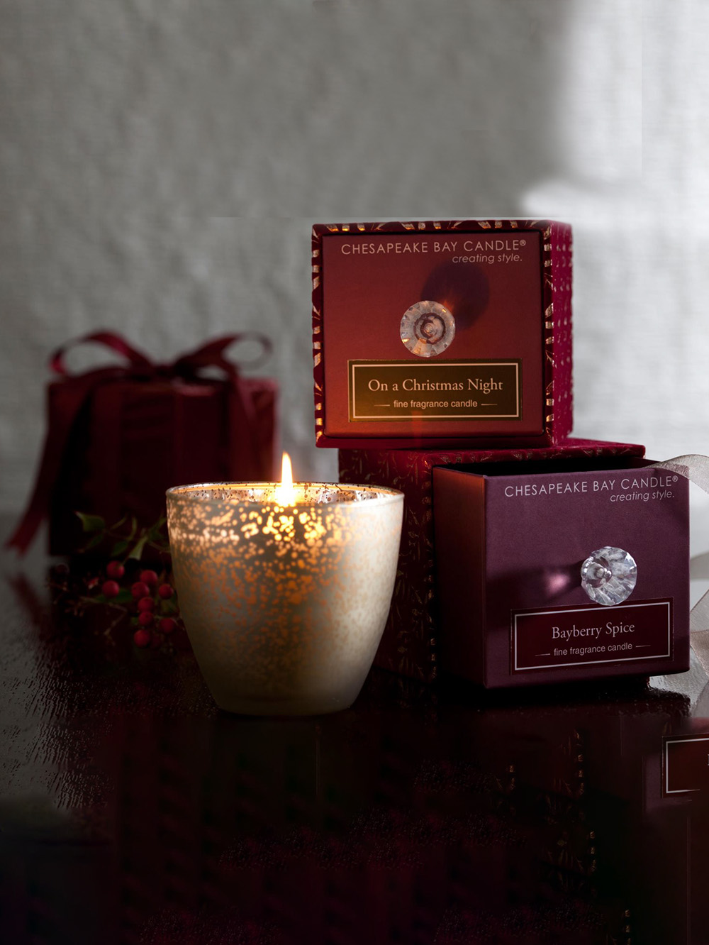 Custom premium luxury rigid candle boxes UK manufacturer with magnetic closure and foil logo finish
