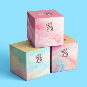 Personalised candle cardboard boxes for glass jar candles with secure fit and premium finish