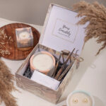 Luxury candle accessory packaging boxes with inserts designed for safe storage and elegant retail presentation