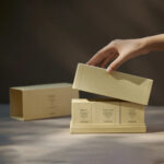 Custom sized candle sleeve and tray packaging boxes for glass jar candles and gift sets UK