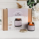 Corrugated candle making kit shipping boxes with custom compartments for jars, wax and tools