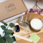 Branded candle making kit packaging for ecommerce DIY candle businesses in the UK