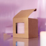 Custom rigid candle boxes with PVC window and magnetic closure for high end candle presentation and ecommerce delivery