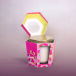 Custom rigid candle boxes with PVC window and magnetic closure for high end candle presentation and ecommerce delivery