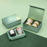 Personalised printed candle boxes with foam or cardboard inserts for premium candle brands and gift collections