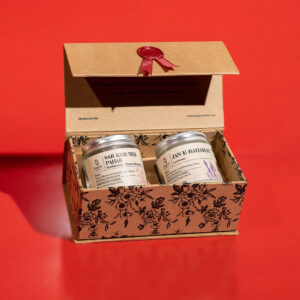 Luxury candle packaging boxes with custom inserts designed to hold scented candles safely during retail display and shipping