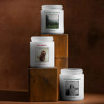 Personalised candle label design and printing for scented candle collections and retail branding