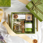 Custom printed two piece candle packaging boxes for glass jar candles with secure fit