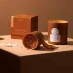 Personalised candle jar dust covers wholesale for luxury scented candles with custom diameter sizing