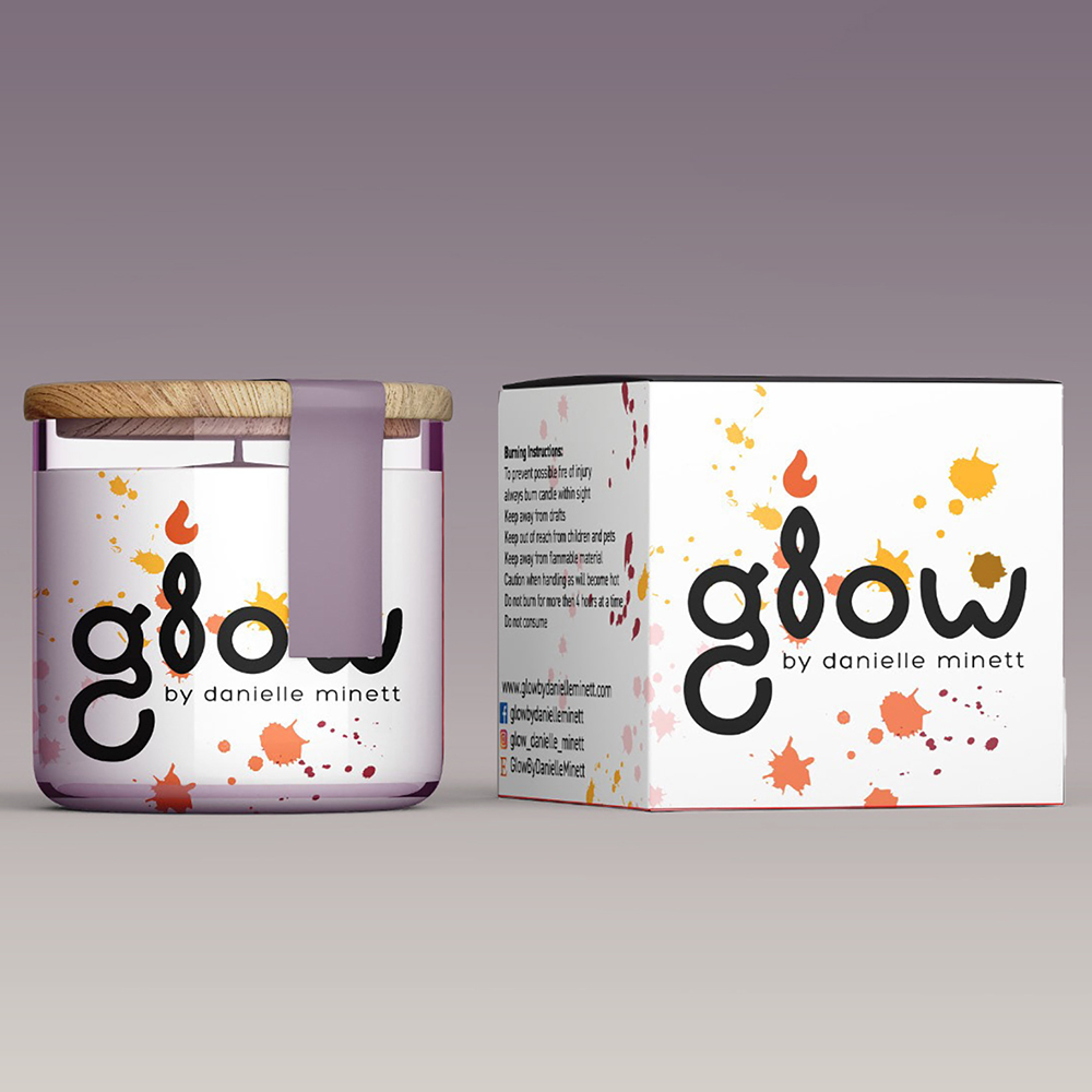 eco-friendly CBD candle boxes with custom logo print and secure tuck end closure