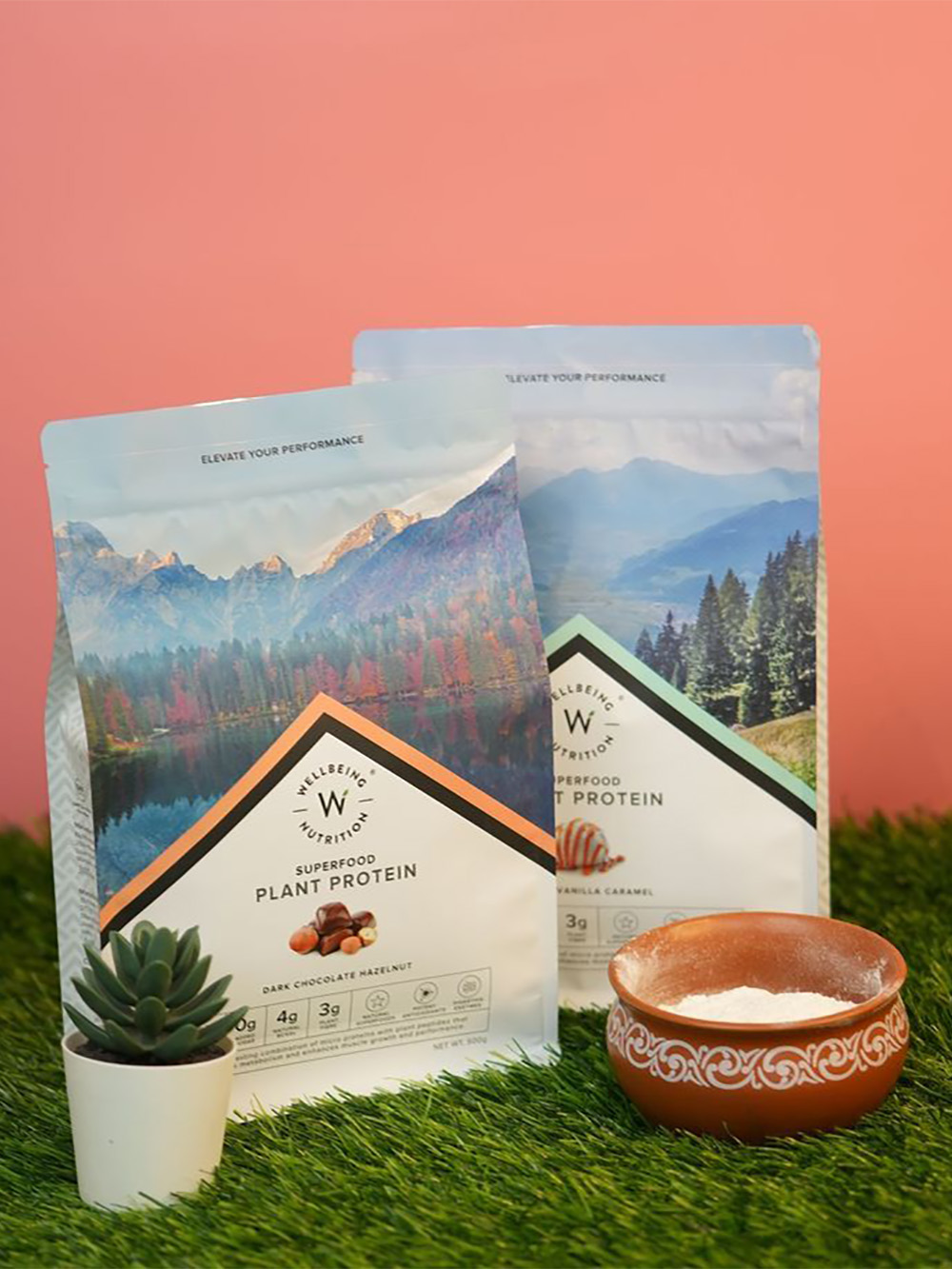 Custom 5lb Protein Pouch Packaging Flat Bottom Bag Wholesale