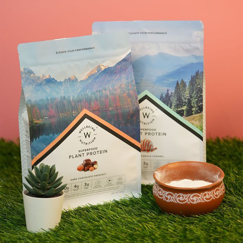 Protein Powder Flat Bottom Pouches