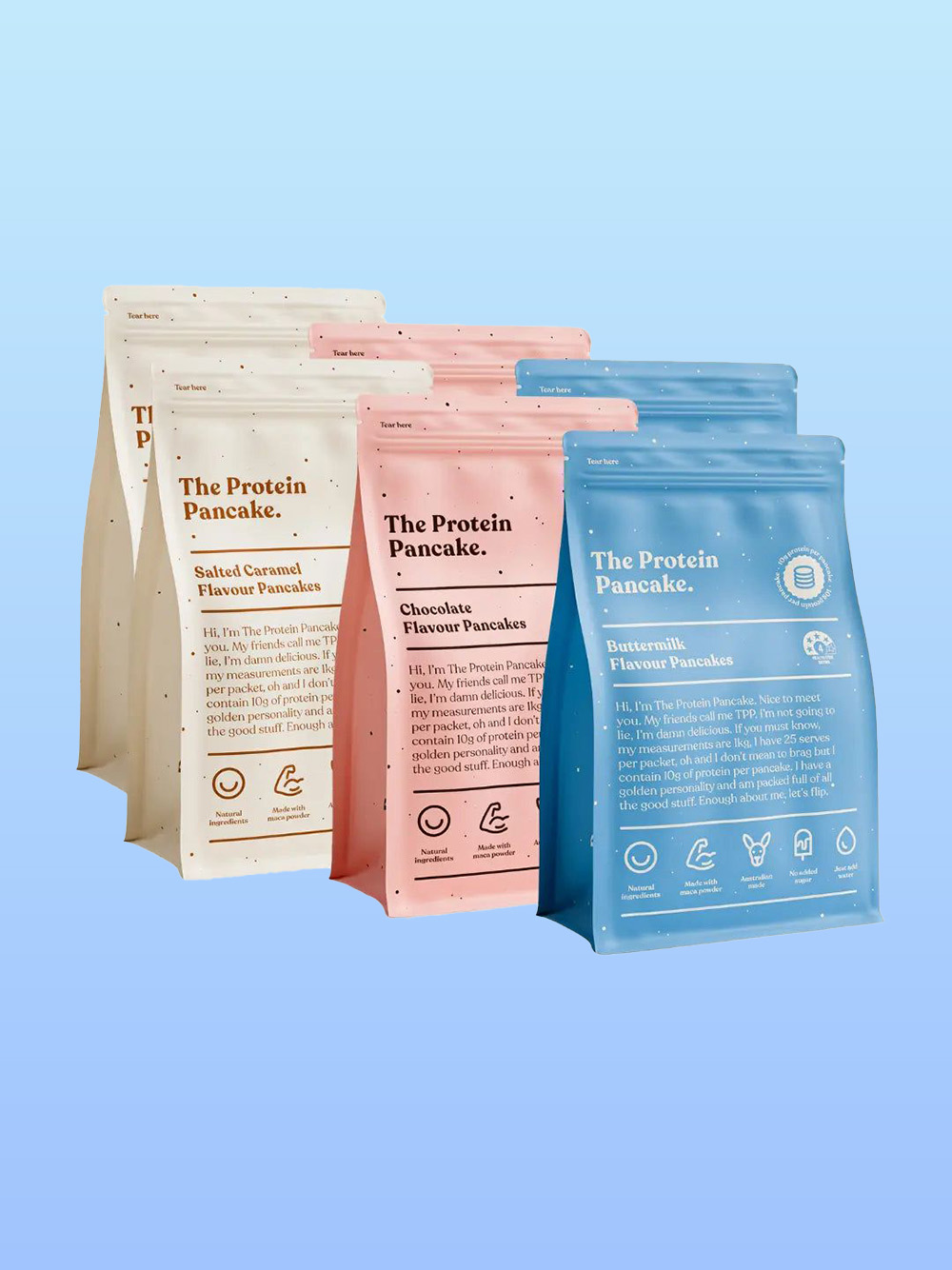 Custom 5lb Protein Pouch Packaging Flat Bottom Bag Wholesale