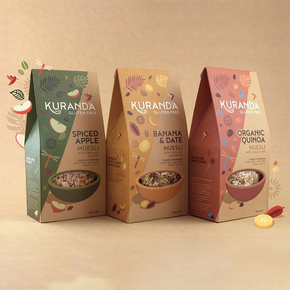 Flat Bottom Food Pouches with Zipper