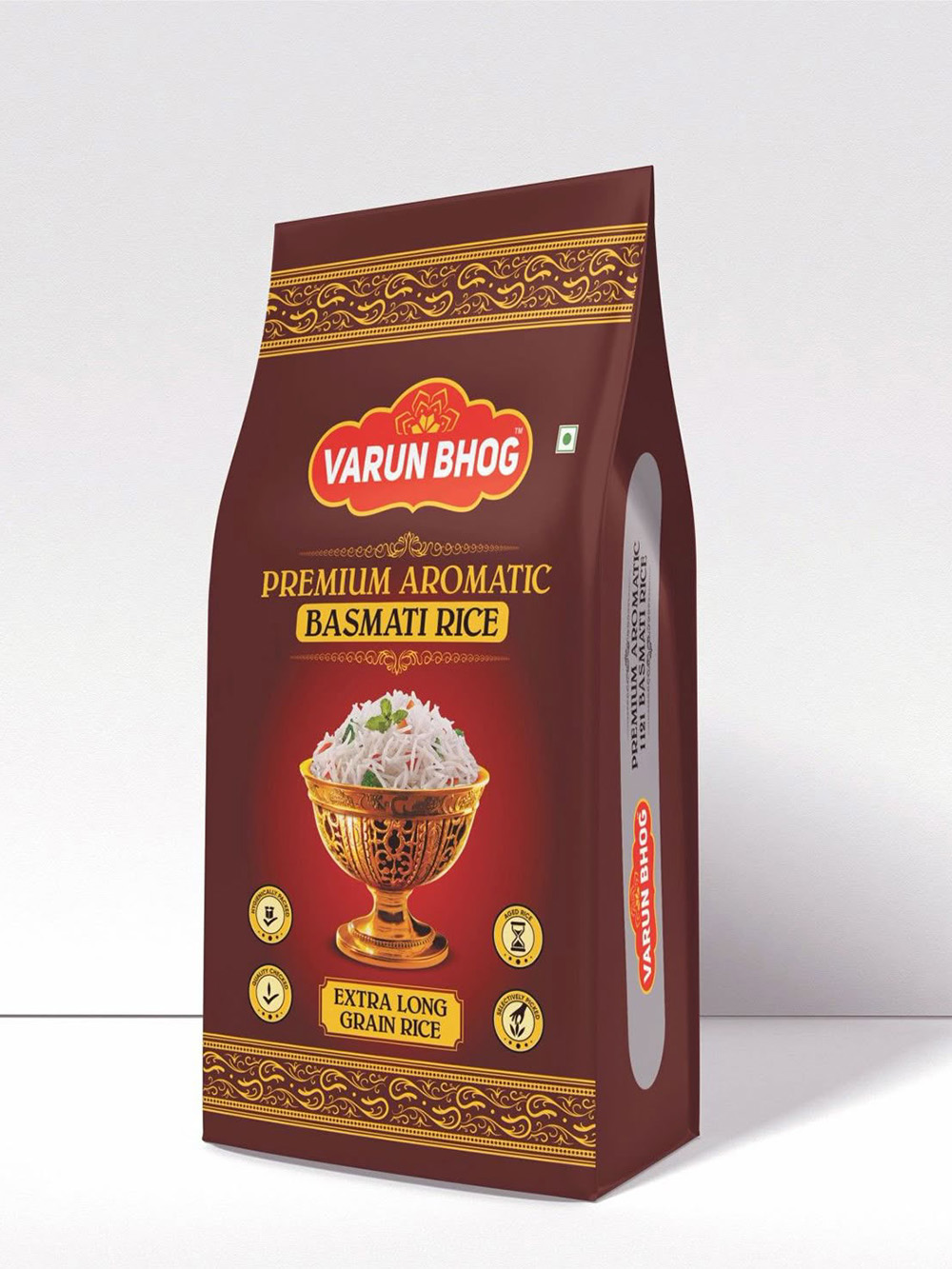 Wholesale Rice Packaging Bags 1kg 3kg 5kg Plastic Handle Pouch