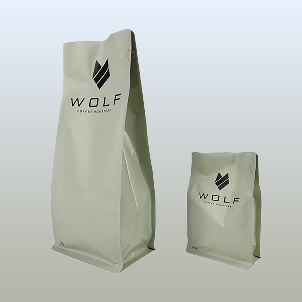 Gold Foil Gusset Coffee Bags with Valve1