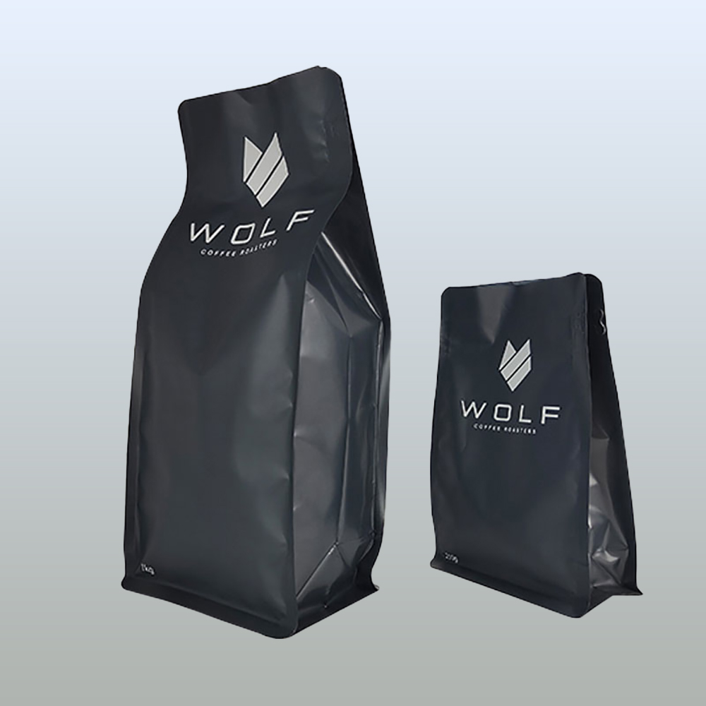 Gold Foil Gusset Coffee Bags with Valve1