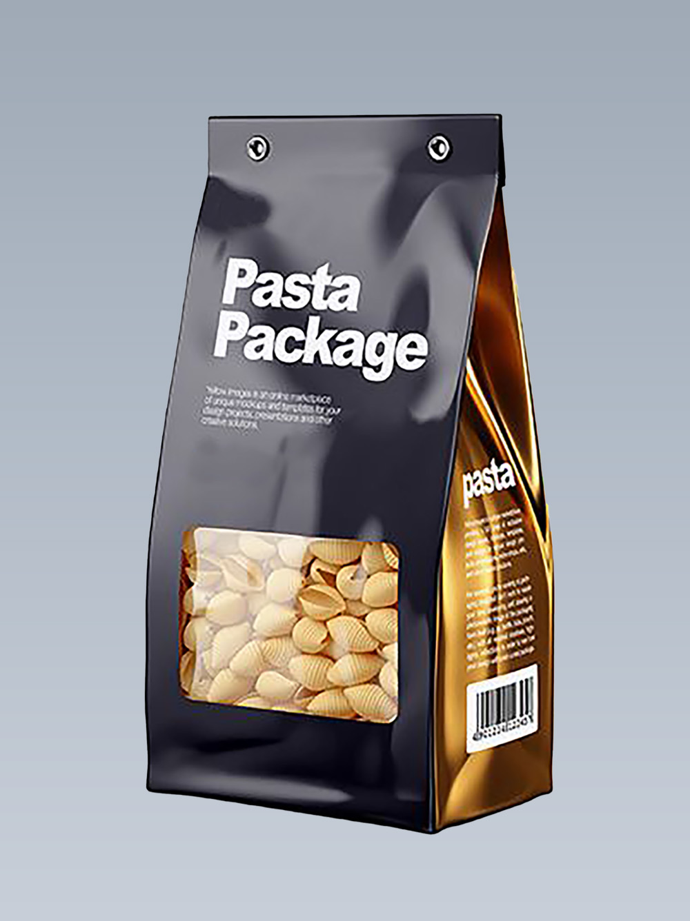 Flat Bottom Pouch For Pasta Noodles Plastic Packaging Bag