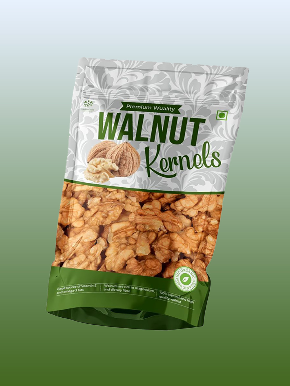 Custom nuts and dried fruit packaging bags box bottom pouch