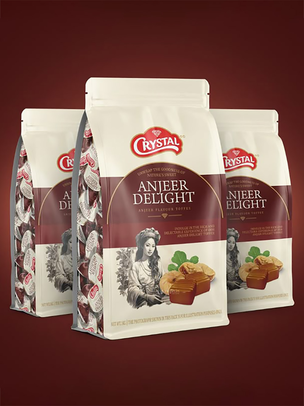 Custom nuts and dried fruit packaging bags box bottom pouch