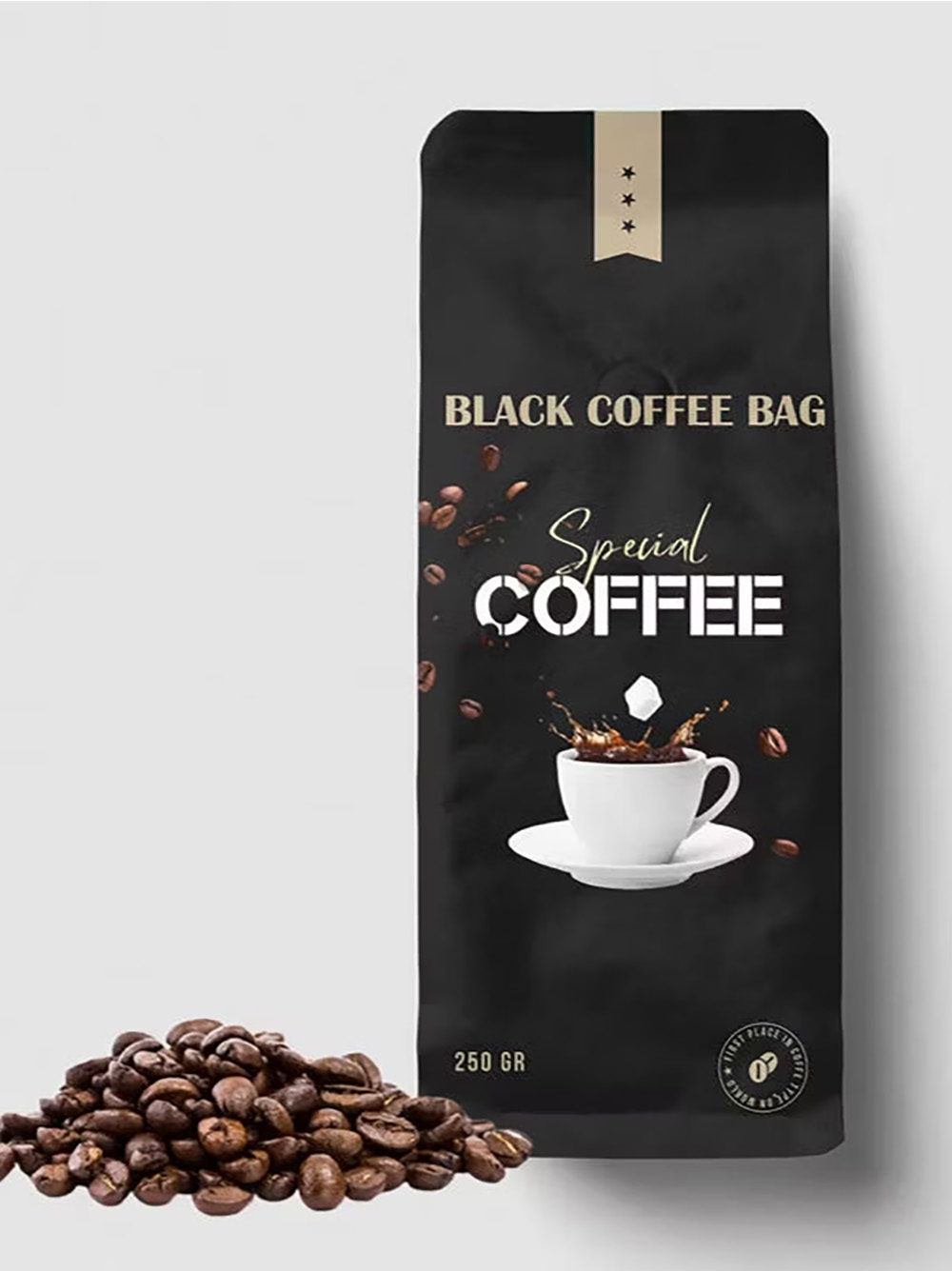 Side Seal Coffee Bag Quad Seal Pouch Packaging Supplier