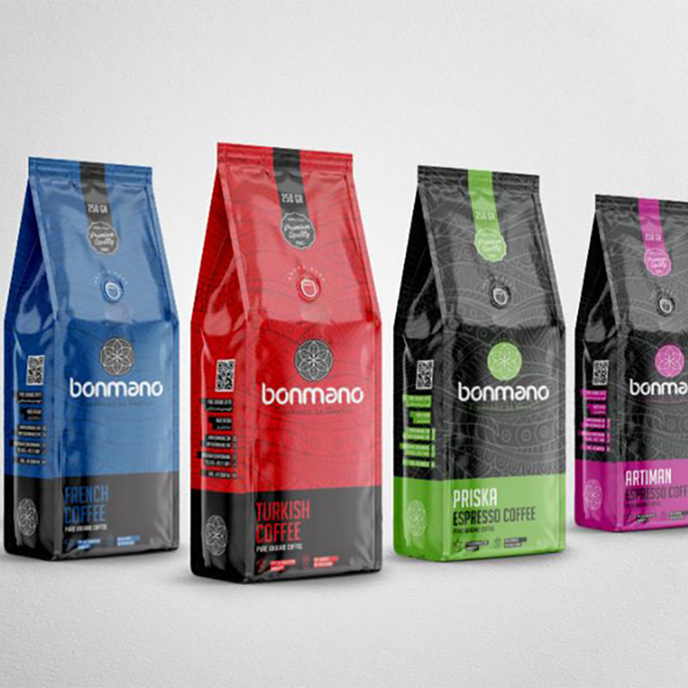 Side Seal Coffee Bag Quad Seal Pouch Packaging Supplier