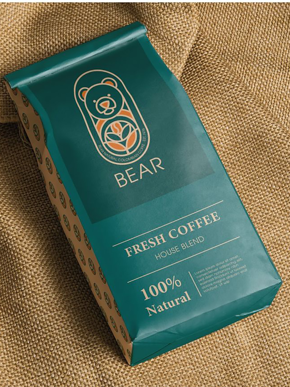 Side Seal Coffee Bag Quad Seal Pouch Packaging Supplier