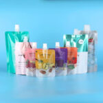 Custom spouted stand-up barrier pouches for liquid juice jelly packaging