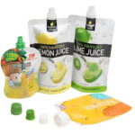 Custom spouted stand-up barrier pouches for liquid juice jelly packaging