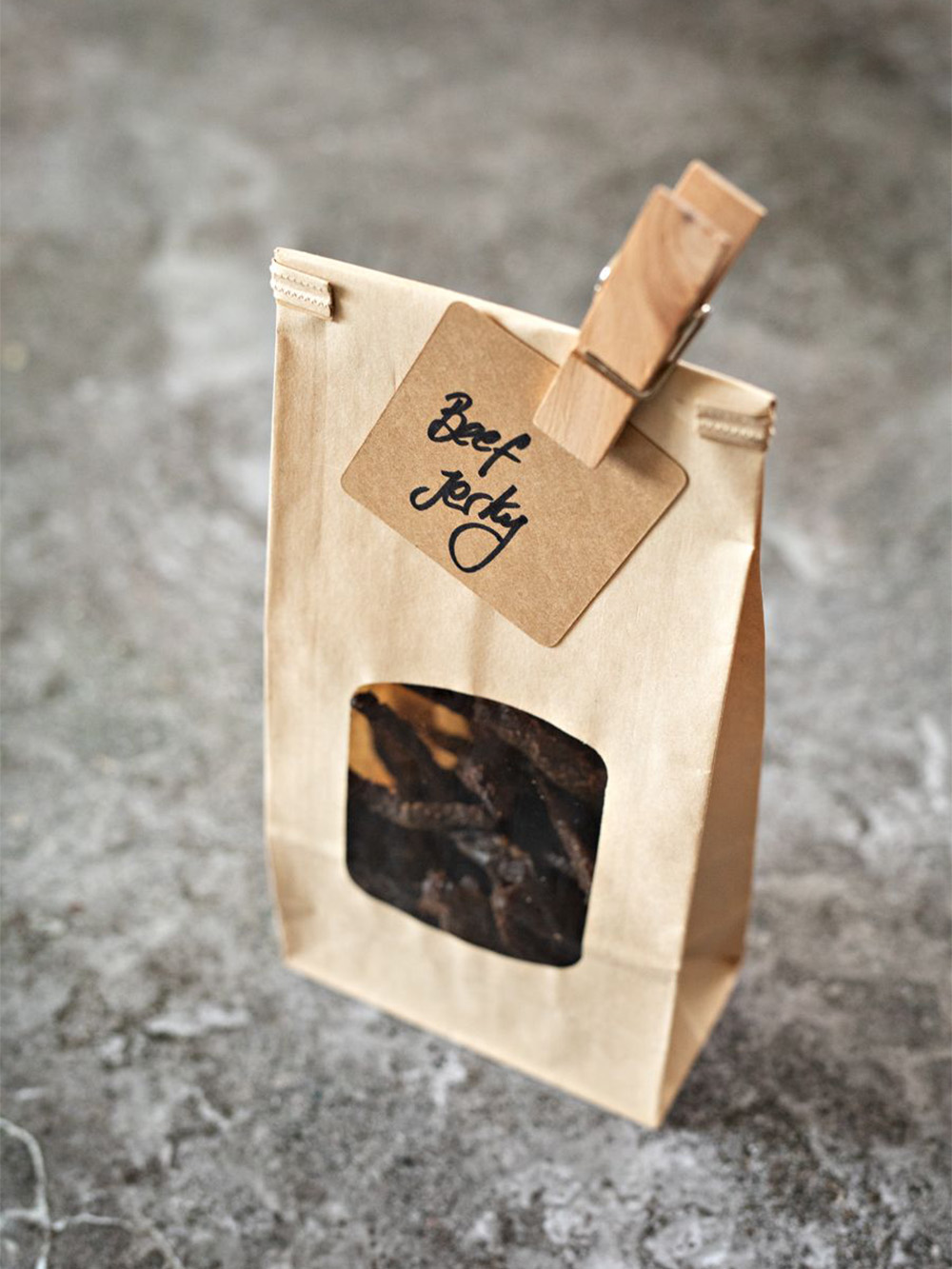 Custom Beef Jerky Packaging Bags Flat Bottom Pouch Wholesale