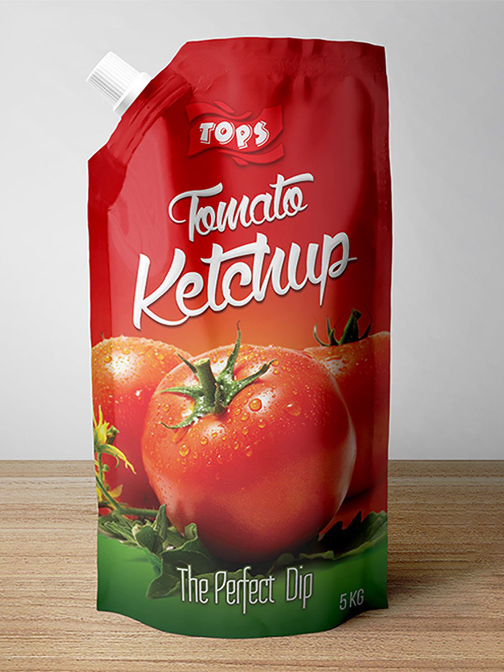 Ketchup Spout Packaging Pouches