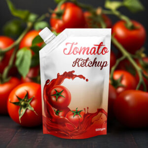 Ketchup Spout Packaging Pouches